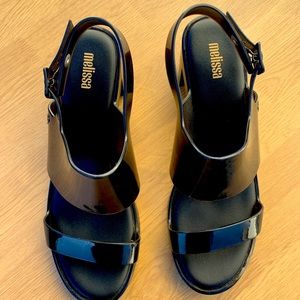 melissa jelly sandal heel